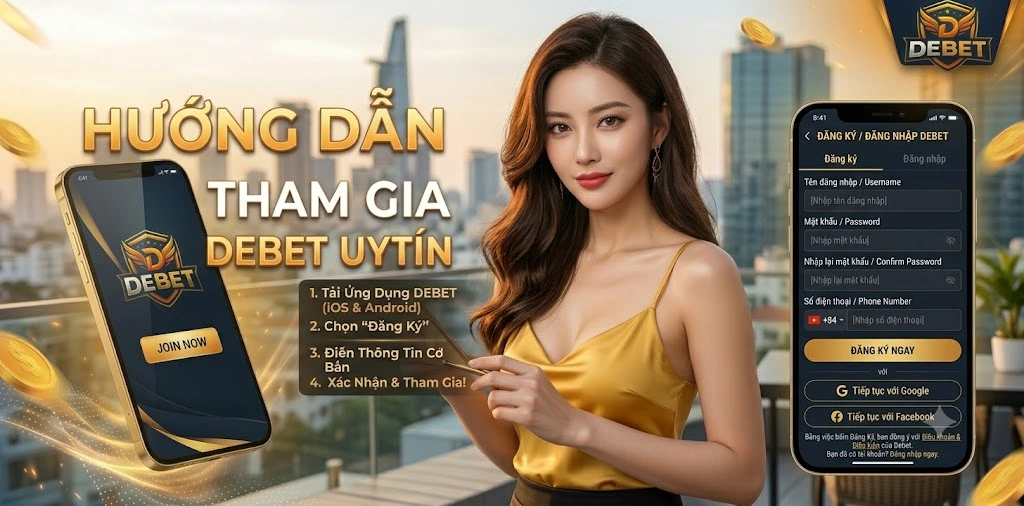 Hướng dẫn chi tiết tham gia tại DEBET