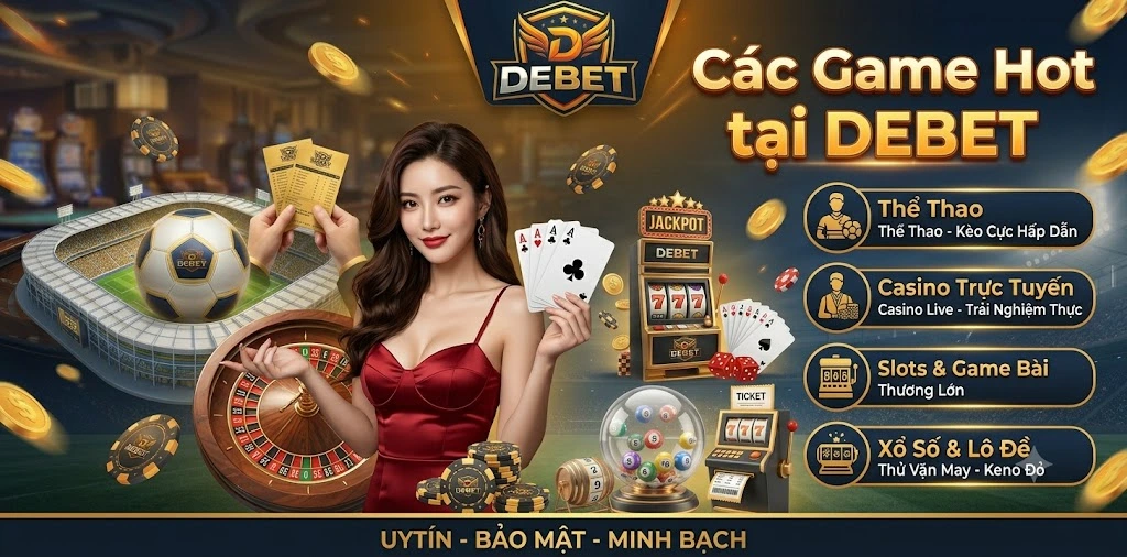 Các sản phẩm cá cược nổi bật tại DEBET